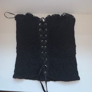 CUTE ZARA BUSTIER TUBE TOP WITH TIES